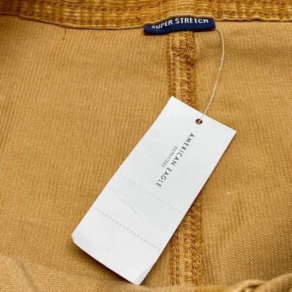 American Eagle Women's Skirt Corduroy Size 12 Golden Brown High Rise A-Line NWT - Picture 11 of 14